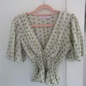 Lisa Says Gah Charlotte Smocked Top